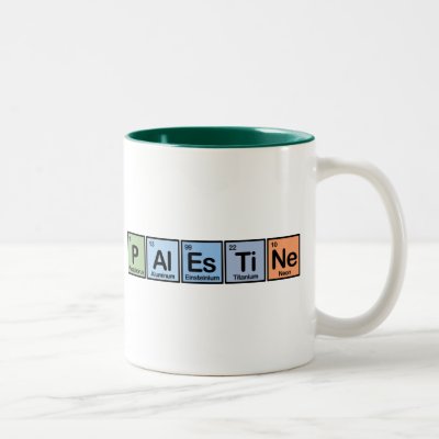 Palestine made of Elements Two-Tone Coffee Mug
