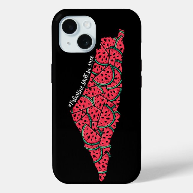 Palestine Map full of Watermelons | Free palestine Case-Mate iPhone Case (Back)