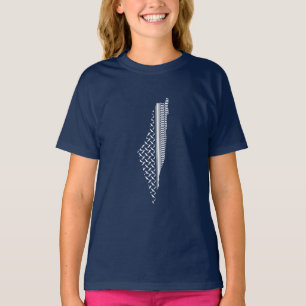 Palestine Map Keffiyeh filistin  T-Shirt