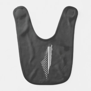 Palestine Map Keffiyeh filistin T-Shirt Baby Bib