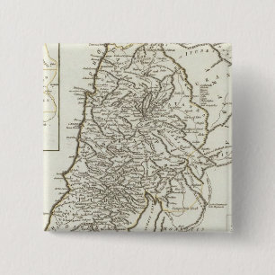 Palestine Map Pinback Button