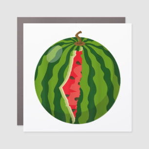 Palestine Map Watermelon Arabic Calligraphy Car Magnet