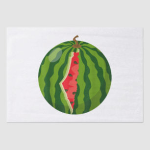 Palestine Map Watermelon Arabic Calligraphy Tissue Paper