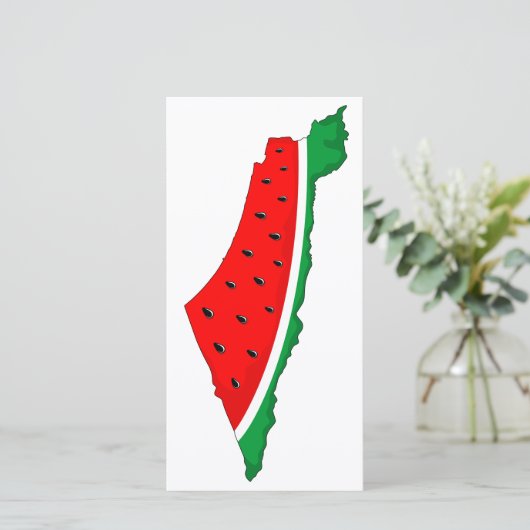 Palestine Map Watermelon Symbol of freedom (Standing Front)
