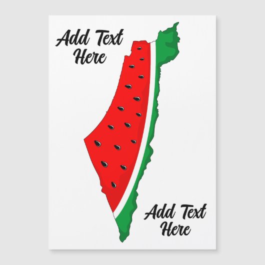 Palestine Map Watermelon Symbol of freedom (Front)