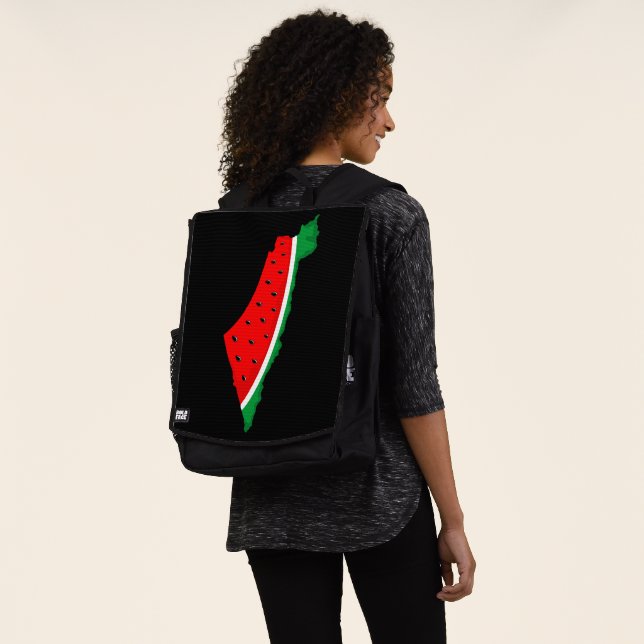 Palestine Map Watermelon Symbol of freedom Backpack (Worn)