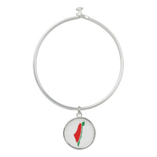 Palestine Map Watermelon Symbol of freedom Bangle Bracelet