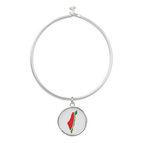 Palestine Map Watermelon Symbol of freedom Bangle Bracelet