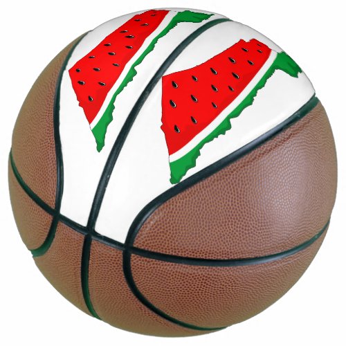 Palestine Map Watermelon Symbol of freedom Basketball