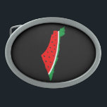 Palestine Map Watermelon Symbol of freedom Belt Buckle<br><div class="desc">Palestine map filled with Watermelon,  symbol of freedom,  same the same colors of the palestinian map that the illegal occupiers of this beautiful land have forbidden. The Watermelon express the suffering of the Palestinian People. I stand with Palestine. Palestine will be free</div>