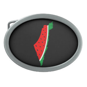 Palestine Map Watermelon Symbol of freedom Belt Buckle