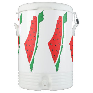 Palestine Map Watermelon Symbol of freedom Beverage Cooler