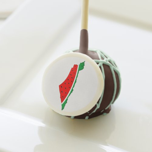 Palestine Map Watermelon Symbol of freedom Cake Pops