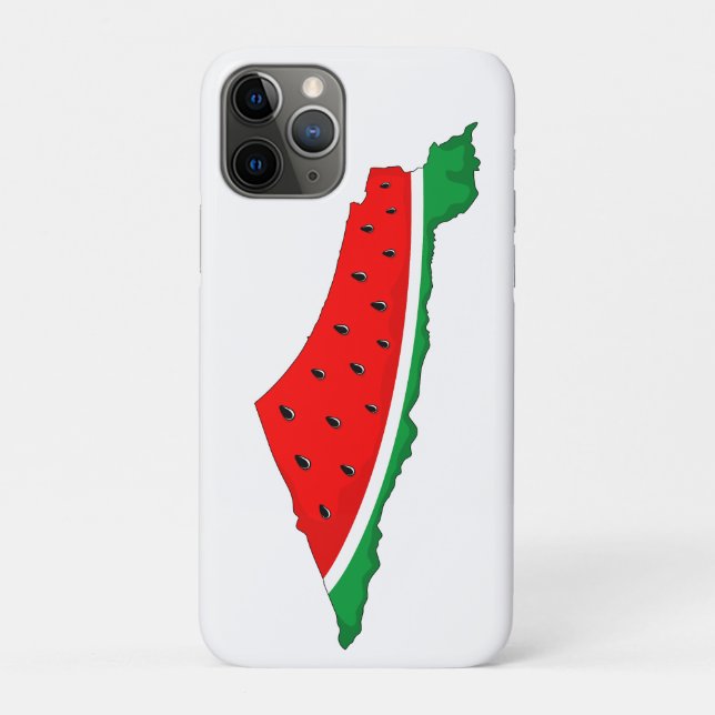 Palestine Map Watermelon Symbol of freedom Case-Mate iPhone Case (Back)