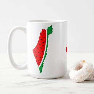 Palestine Map Watermelon Symbol of freedom Coffee Mug