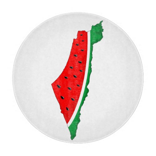 Palestine Map Watermelon Symbol of freedom Cutting Board