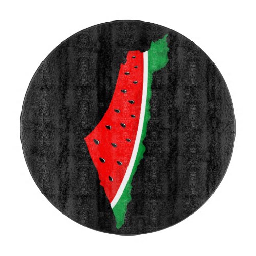 Palestine Map Watermelon Symbol of freedom Cutting Board