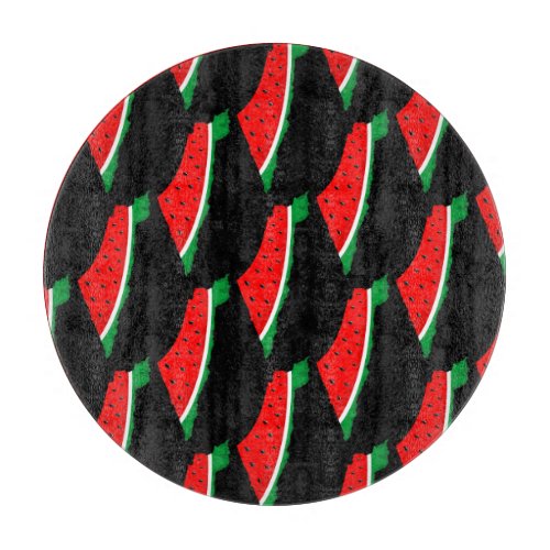 Palestine Map Watermelon Symbol of freedom Cutting Board