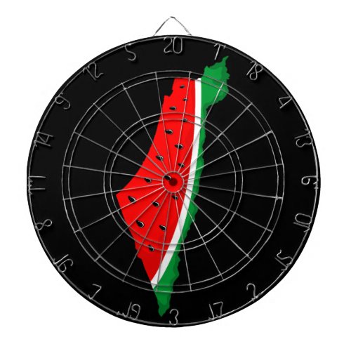 Palestine Map Watermelon Symbol of freedom  Dart Board