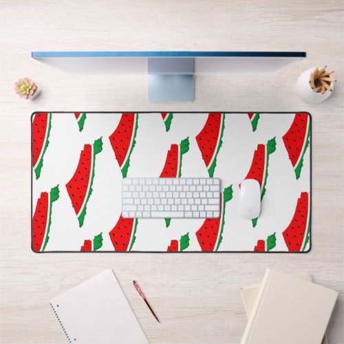 Palestine Map Watermelon Symbol of freedom Desk Mat