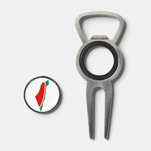 Palestine Map Watermelon Symbol of freedom Divot Tool