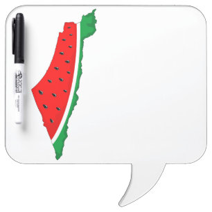 Palestine Map Watermelon Symbol of freedom Dry Erase Board