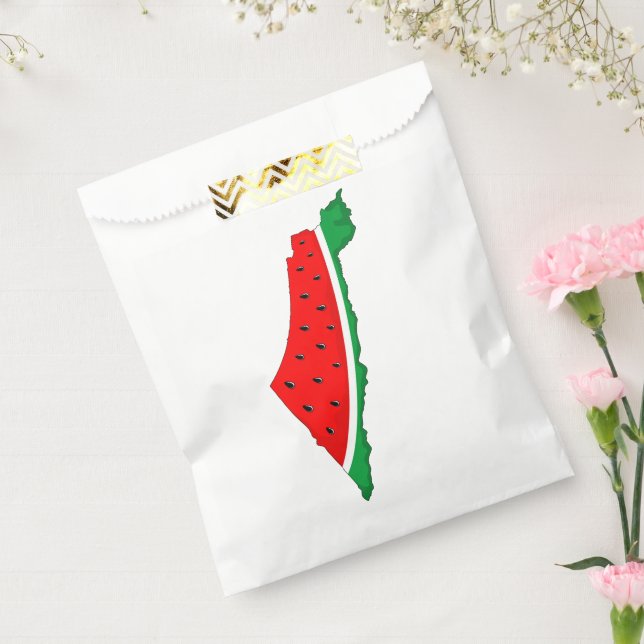 Palestine Map Watermelon Symbol of freedom Favor Bag (Sealed)