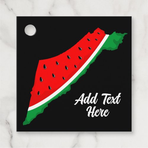 Palestine Map Watermelon Symbol of freedom Favor Tags