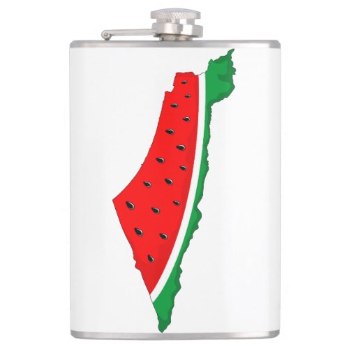 Palestine Map Watermelon Symbol of freedom Flask