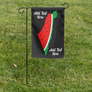 Palestine Map Watermelon Symbol of freedom Garden Flag