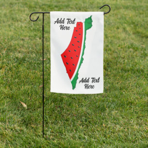 Palestine Map Watermelon Symbol of freedom Garden Flag