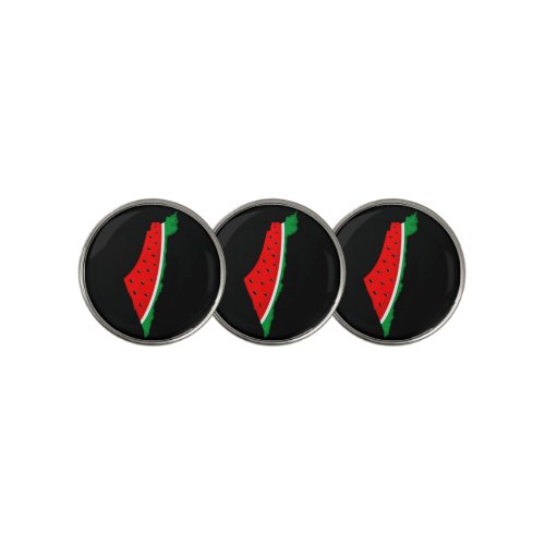 Palestine Map Watermelon Symbol of freedom Golf Ball Marker