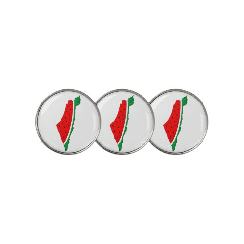 Palestine Map Watermelon Symbol of freedom Golf Ball Marker