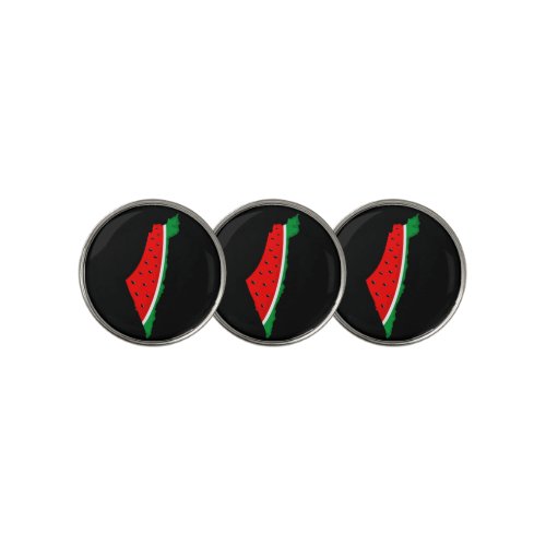 Palestine Map Watermelon Symbol of freedom Golf Ball Marker