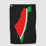 Palestine Map Watermelon Symbol Of Freedom Golf Towel at Zazzle