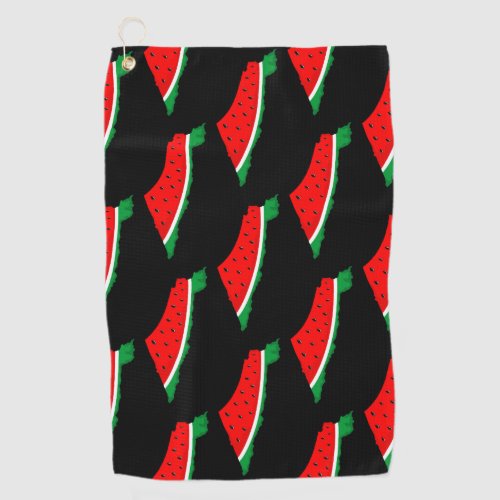 Palestine Map Watermelon Symbol of freedom Golf Towel