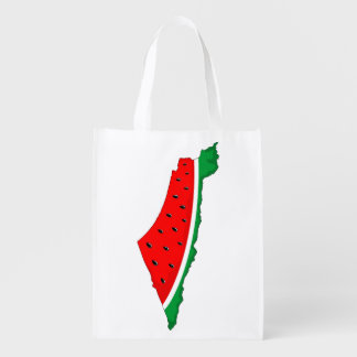 Palestine Map Watermelon Symbol of freedom Grocery Bag