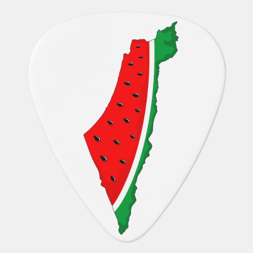 Palestine Map Watermelon Symbol of freedom Guitar Pick