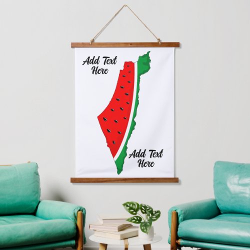 Palestine Map Watermelon Symbol of freedom Hanging Tapestry