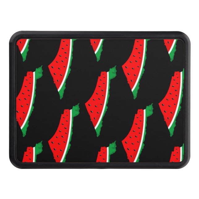 Palestine Map Watermelon Symbol of freedom  Hitch Cover (Front)
