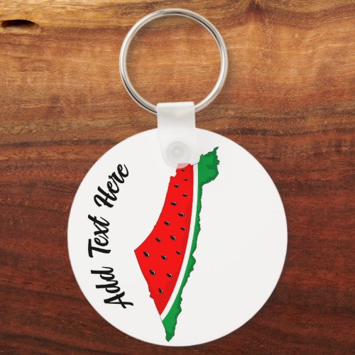 Palestine Map Watermelon Symbol of freedom Keychain