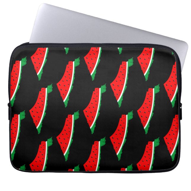 Palestine Map Watermelon Symbol of freedom  Laptop Sleeve (Front)
