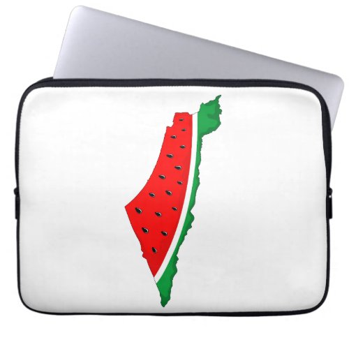 Palestine Map Watermelon Symbol of freedom Laptop Sleeve
