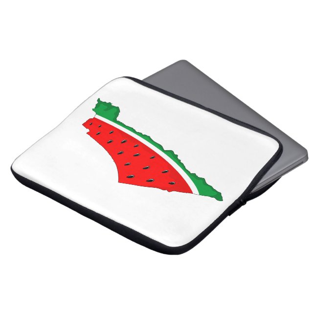 Palestine Map Watermelon Symbol of freedom Laptop Sleeve (Front Top)