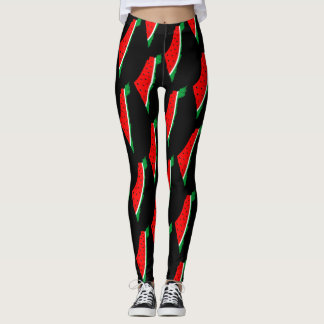 Palestine Map Watermelon Symbol of freedom Leggings