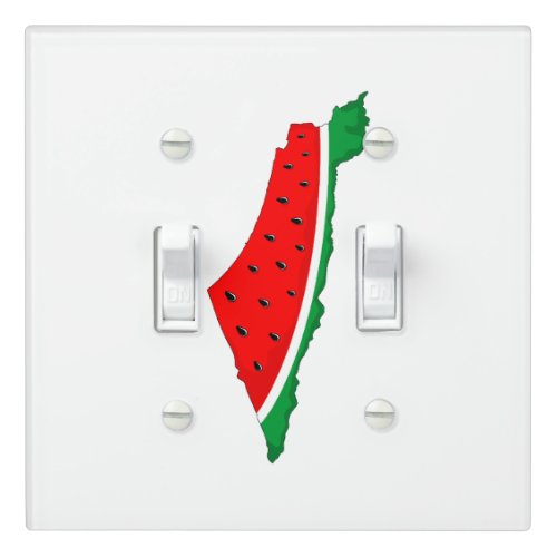 Palestine Map Watermelon Symbol of freedom Light Switch Cover