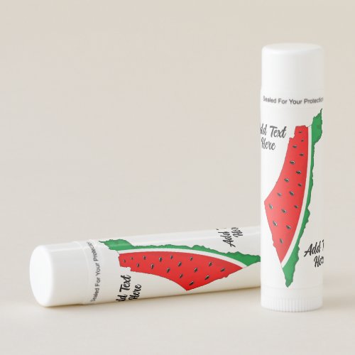 Palestine Map Watermelon Symbol of freedom Lip Balm