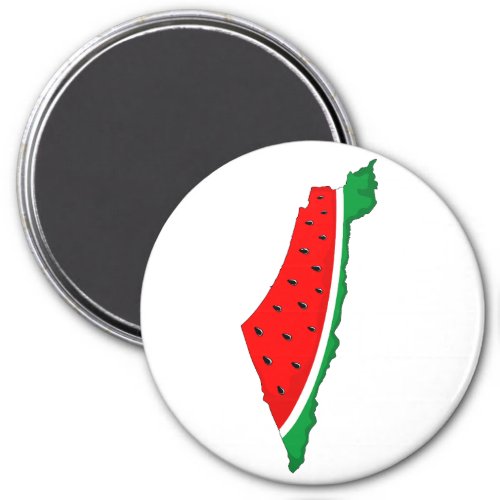 Palestine Map Watermelon Symbol of freedom Magnet