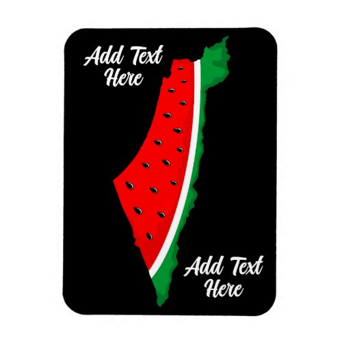 Palestine Map Watermelon Symbol of freedom Magnet