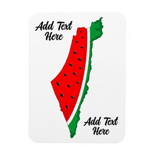 Palestine Map Watermelon Symbol of freedom Magnet